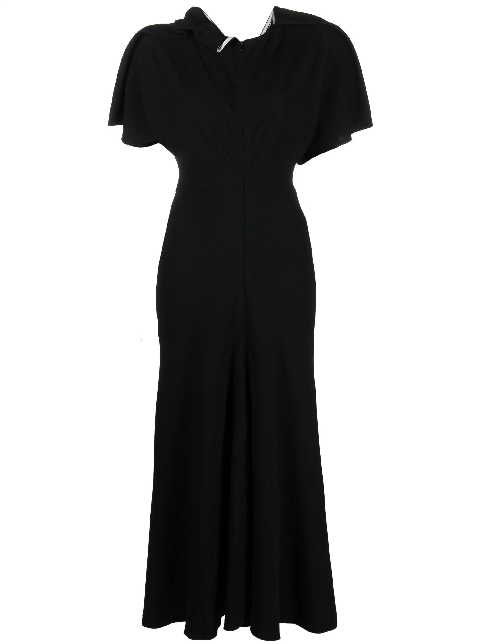 blue dress for baby girl V NECK ASYMMETRIC DRESS BLACK – Moksyz
