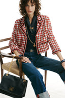 LS -VILLAROSA JACKET - VAR RED CREAM BLACK