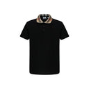 Burberry Black Cotton Polo Shirt