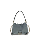 Fendi Light Blue Calf Leather Bos Taurus Shoulder Bag