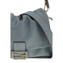 Fendi Light Blue Calf Leather Bos Taurus Shoulder Bag