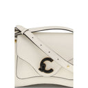 Coccinelle Cream Calf Leather Bos Taurus Shoulder Bag