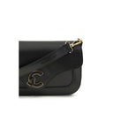 Coccinelle Black Calf Leather Bos Taurus Shoulder Bag