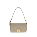 Coccinelle Beige Calf Leather Bos Taurus Shoulder Bag