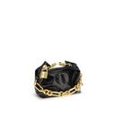 Balmain Black Calf Leather Bos Taurus Shoulder Bag