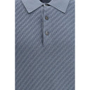 Brioni Light Blue Cotton Polo Shirt