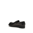 MM6 Black Calf Leather Bos Taurus Slip-On Loafers