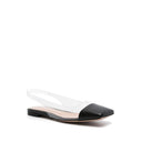Gianvito Rossi Black Plexiglass Ballet Flats