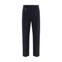 Prada Blue Cotton Dress Pants