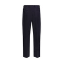 Prada Blue Cotton Dress Pants