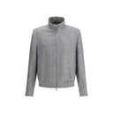 Brunello Cucinelli Gray Linen Bomber