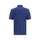 Brunello Cucinelli Blue Cotton Polo Shirt