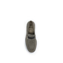 Brunello Cucinelli Beige Calf Leather Bos Taurus Slip-On Loafers