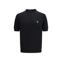 Prada Black Fleece Wool T-Shirt