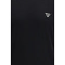 Prada Black Fleece Wool T-Shirt
