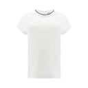 Brunello Cucinelli White Elastane T-Shirt
