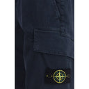 Stone Island Blue Cotton Bermuda Shorts