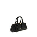 PINKO Black Calf Leather Bos Taurus Handbag