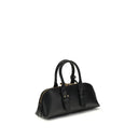 PINKO Black Calf Leather Bos Taurus Handbag
