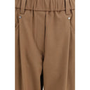 Brunello Cucinelli Brown Cotton Casual Pants