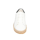 Palm Angels White Calfskin Low Top Sneakers