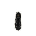 Valentino Garavani Black Calf Leather Bos Taurus Low Top Sneakers