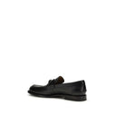 Gucci Black Calf Leather Bos Taurus Slip-On Loafers