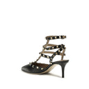 Valentino Garavani Black Calf Leather Bos Taurus High Heel Pumps