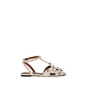 Valentino Garavani Beige Goatskin Flat Sandals