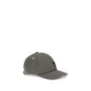 Ami Paris Gray Cotton Cap (Baseball Hat)