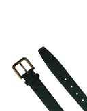 Dolce & Gabbana Men Green Velvet Leather Metal Buckle Belt