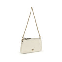 PINKO Beige Calf Leather Bos Taurus Shoulder Bag