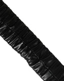 Dolce & Gabbana Black Leather Gold Heart Metal Buckle Belt