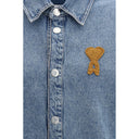 Ami Paris Blue Denim Shirt