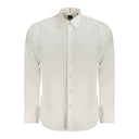 Hugo Boss White Cotton Men Shirt