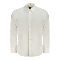 Hugo Boss White Cotton Men Shirt