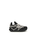 Moncler x Rick Owens Black Rubber Athletic Sneakers