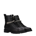 Jimmy Choo Black Leather Ankle Boots