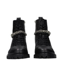 Jimmy Choo Black Leather Ankle Boots