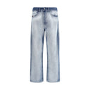 Diesel Blue Cotton Bootcut Jeans