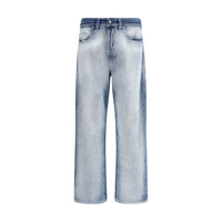 Diesel Blue Cotton Bootcut Jeans