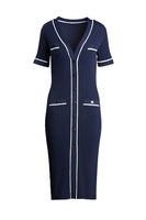 CANDELOTTO BLU/WHT DRESS