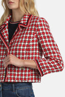 LS -VILLAROSA JACKET - VAR RED CREAM BLACK