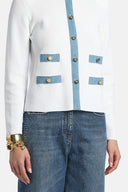 LS -CAPOTRENO JACKET - WHITE/BLUE