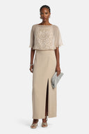 LS -PIROLO DRESS - CREAM/CREAM
