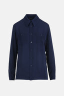 LS -BERSAGLIO BLOUSE SHIRT - OCEAN BLUE