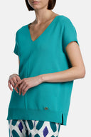 CARACALLA TURQ PULLOVER