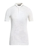 Dolce & Gabbana White Polka Dot Cotton Collared Polo T-shirt
