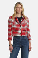 LS -VILLAROSA JACKET - VAR RED CREAM BLACK