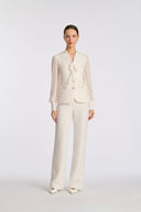 Maleva Ecru Tweed trousers